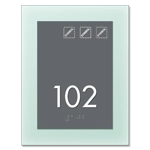 Room Number Sign w/Symbols