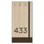 Room Number Sign with Symbols