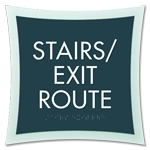 Stairs/Exit Route Egress Sign