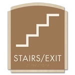 Stairs / Exit Sign w/Symbol