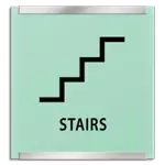 Stairs Sign w/ Symbol
