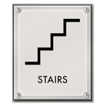 Stairs Sign w/ Symbol