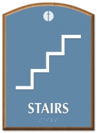 Stairs Sign w/Symbol