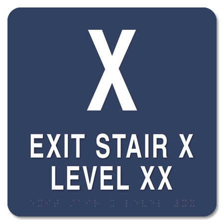 Stairway ID Sign - NYC Compliant