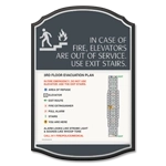 Standard Elevator Evacuation Plans - CA Compliant