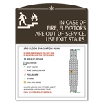 Standard Elevator Evacuation Plans - CA Compliant