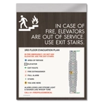 Standard Elevator Evacuation Plans - CA Compliant