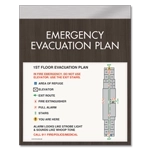 Standard Entrance Evacuation Plans - CA Compliant