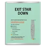 Standard Stairway Evacuation Plans - CA Compliant