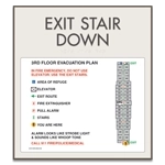 Standard Stairway Evacuation Plans - CA Compliant