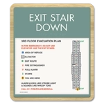 Standard Stairway Evacuation Plans - CA Compliant