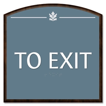 "To Exit" Egress Sign - CA Compliant