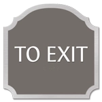 "To Exit" Egress Sign - CA Compliant