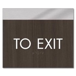"To Exit" Egress Sign - CA Compliant