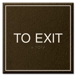 "To Exit" Egress Sign - CA Compliant