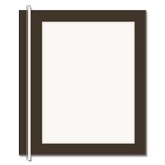 Vertical Message / Evac Holder for 11" x 8.5" Paper