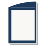 Vertical Message / Evac Holder for 11" x 8.5" Paper