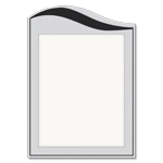 Vertical Message / Evac Holder for 11" x 8.5" Paper