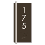 Vertical Room Number Sign