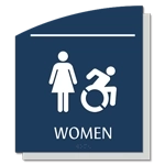 Women Sign w/Female & Dynamic ISA Symbols