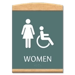 Women Sign w/Female & ISA Symbols