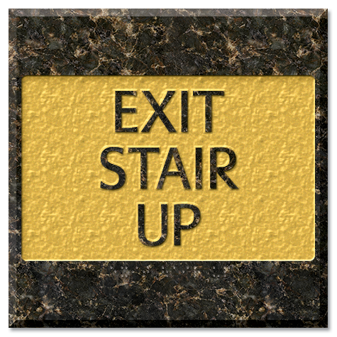 MTMC Sign Store | exit stair up egress sign ca compliant egress signs ...