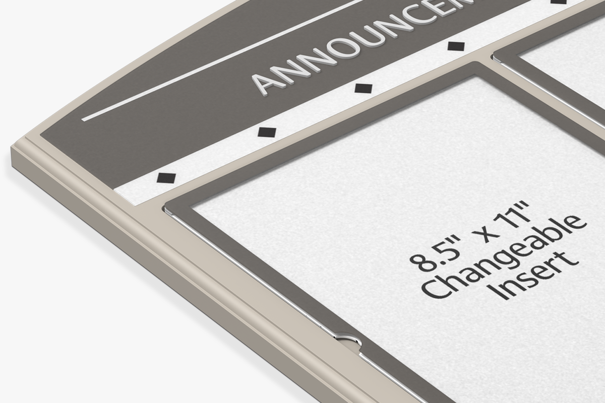 Information Display Board - Corner Detail