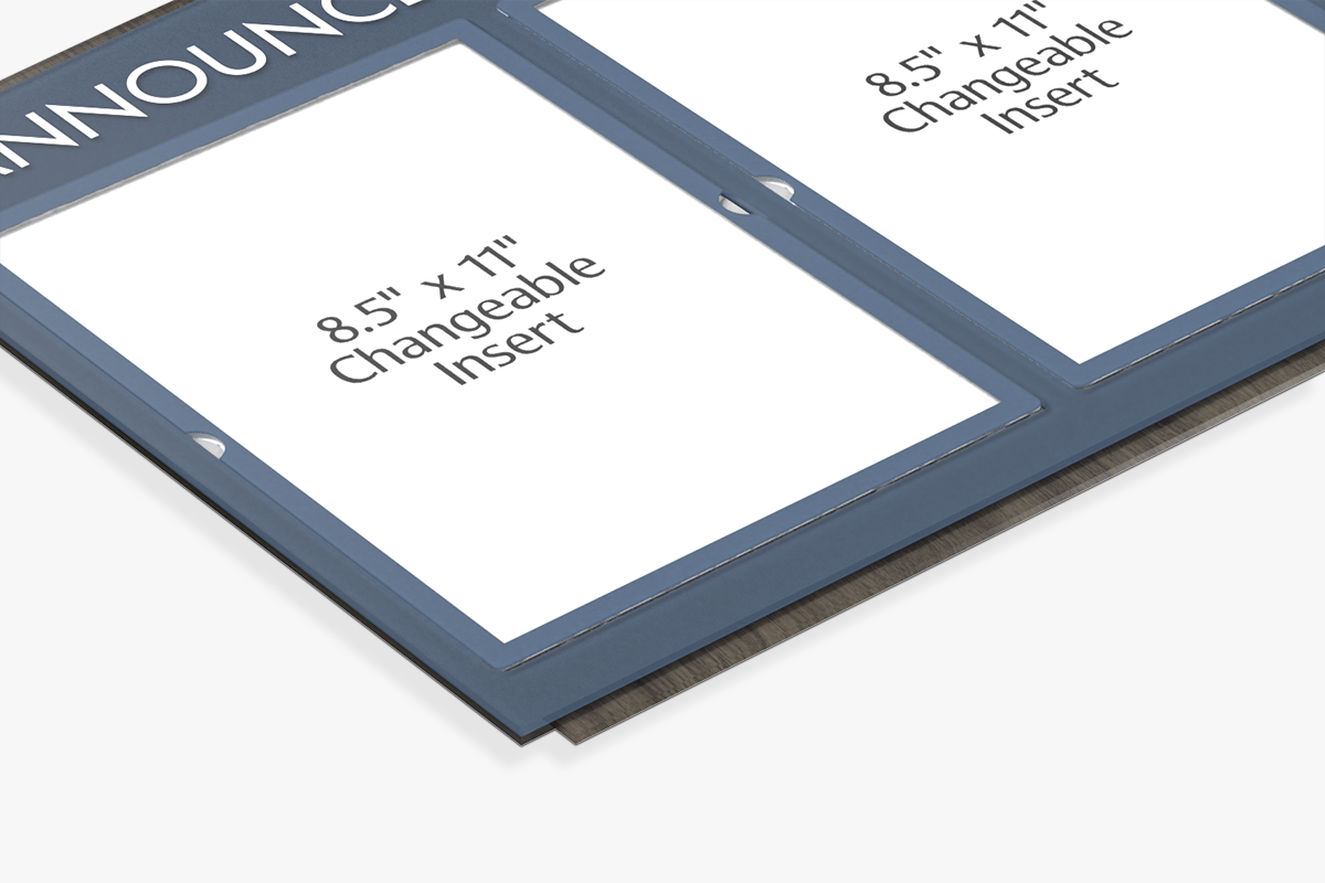 Information Display Board - Corner and Insert Detail