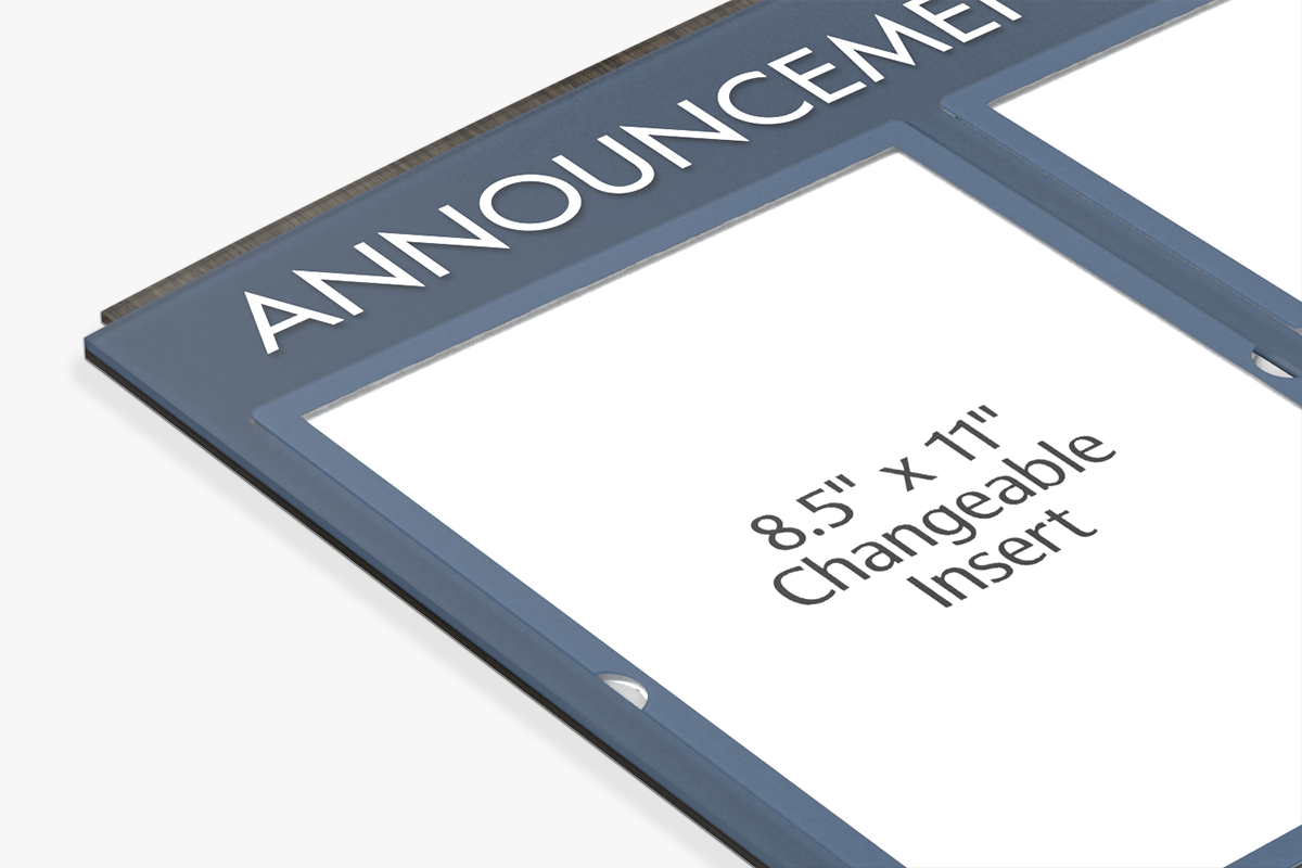 Information Display Board - Corner Detail