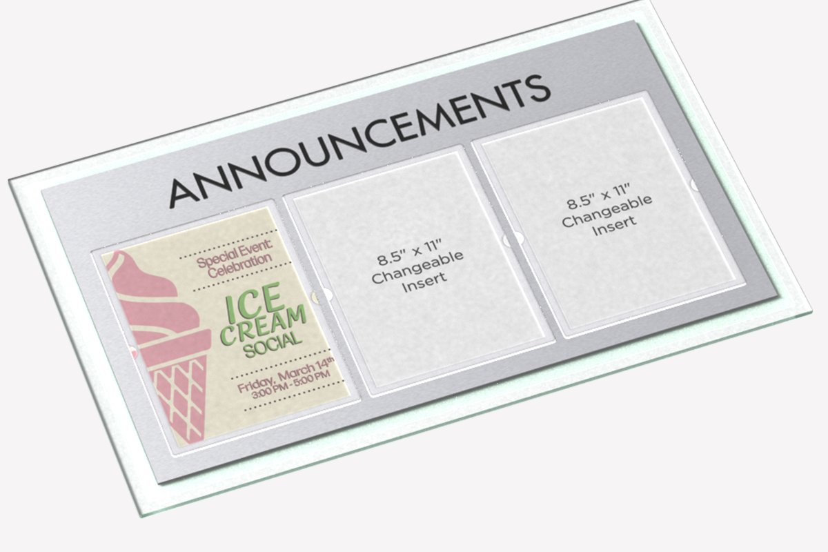 Metro Metallics Message Display Full Detail Image