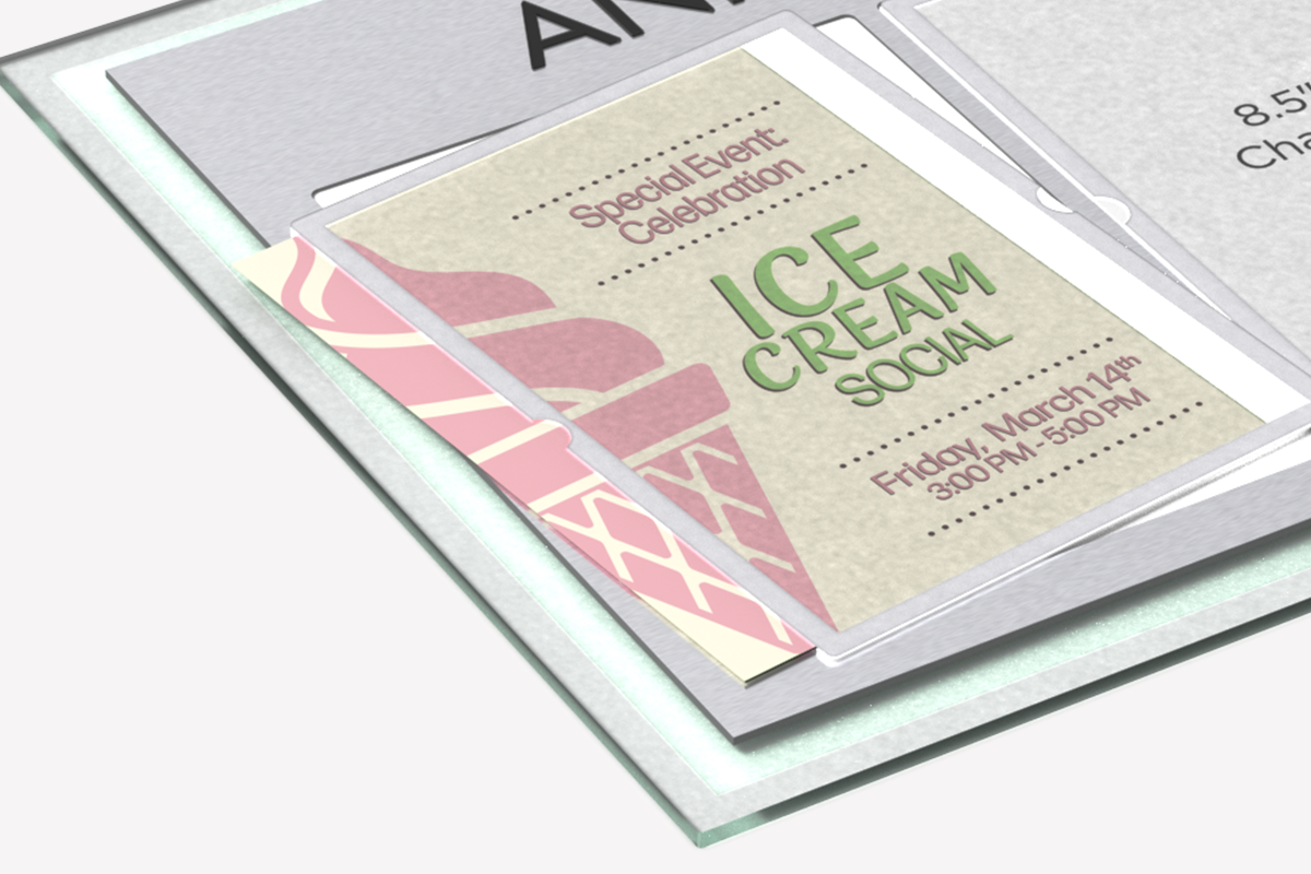 Metro Metallics Message Display Example Insert Image