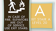 Stairs/Elevator Signs