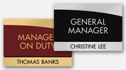 Manager on Duty Signs