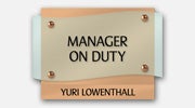 Manager on Duty Signs