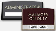 Manager On Duty Signs
