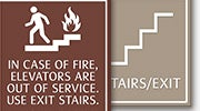 Stairs/Elevator Signs