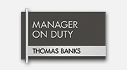 Manager on Duty Signs
