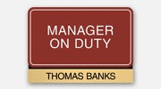 Manager On Duty Signs