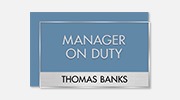 Manager on Duty Signs